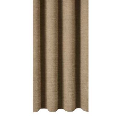 Gordijnstof Boaz - zwart/camel - Leen Bakker