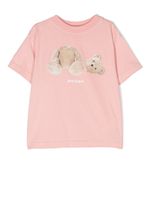 Palm Angels Kids t-shirt en coton à imprimé graphique - Rose - thumbnail