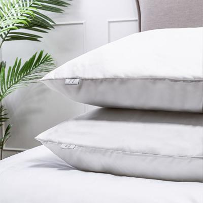 Kussenslopen Luna Uni: 2 PACK Effen Wit Luna Bedding - Dekbed-Discounter.nl