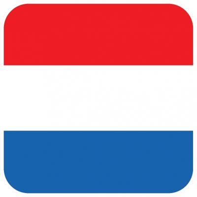 Bierviltjes Holland - 45x stuks - vierkant - landenthema - 9 x 9 cm - onderzetter