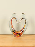 Glasobject Lovers gekleurd, 31 cm