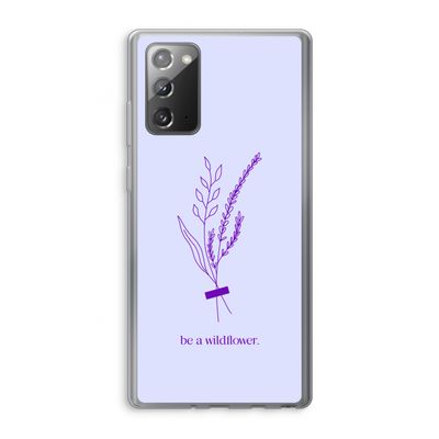 Be a wildflower: Samsung Galaxy Note 20 / Note 20 5G Transparant Hoesje