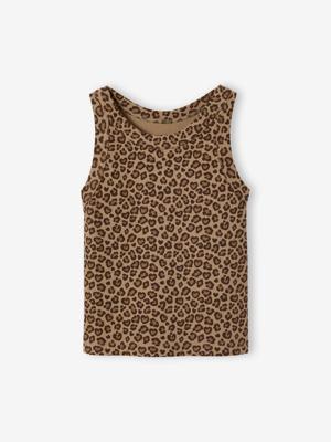 Meisjessweater in ribstof beige