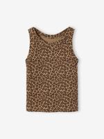 Meisjessweater in ribstof beige