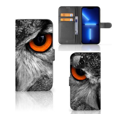 iPhone 13 Pro Max | Telefoonhoesje | Met pasjeshouder | Uil