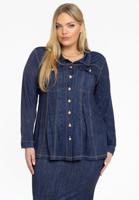Yoek Blouse flare DENIM | Blauw | Maat 58/60