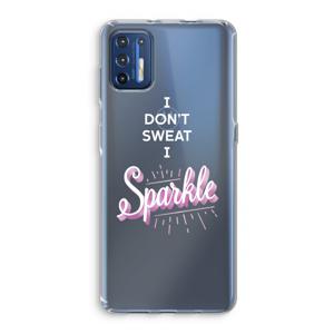 Sparkle quote: Motorola Moto G9 Plus Transparant Hoesje