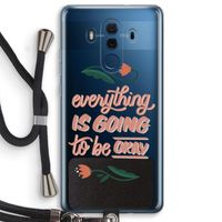 Optimistic flower girl: Huawei Mate 10 Pro Transparant Hoesje met koord