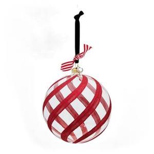 Riviera Maison Ornament Glitter & Celebrate Rood - Ø15cm