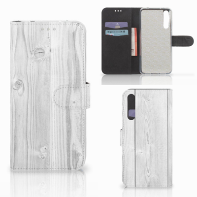 Huawei P20 Pro | Book Style Case | White Wood