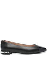 Stuart Weitzman ballerines Pearl Flat en cuir - Noir