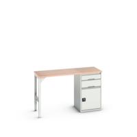 Bott Verso Werkbank | 2 Lades | 1 Deur | Breedte 1500mm | Multiplex | RAL 7035 - 16921902.16 Bott Verso Werkbank | 2 Lades | 1 Deur | Breedte 1500mm | Multiplex | RAL 7035 - 16921902.16