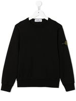 Stone Island Junior sweat en coton à patch logo - Noir - thumbnail