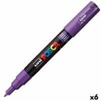 Markeerstiften POSCA PC-1M Paars (6 Stuks)