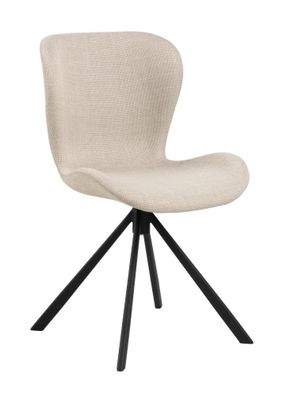 Bendt Draaibare Eetkamerstoel 'Olle' Stof, kleur Beige