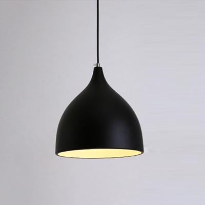 YWXLight restaurant kroonluchter eenvoudige moderne single-hoofd eetkamer tafel lamp Fashion gangpad woonkamer Bar (zwart)