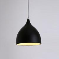 YWXLight restaurant kroonluchter eenvoudige moderne single-hoofd eetkamer tafel lamp Fashion gangpad woonkamer Bar (zwart)