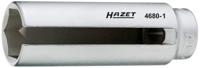 HAZET lambdasonde-dopsleutel 4680-1 · 1/2 inch (12,5 mm) vierkant hol · buiten-zeskant-profiel · sw 22 mm