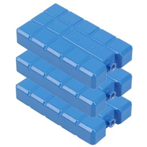 Set van 3x stuks koelelementen blauw 400 ML 16 x 9 x 3.5 cm