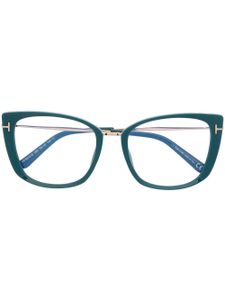 TOM FORD Eyewear lunettes de vue à monture papillon - Bleu