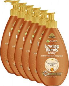 Garnier Loving Blends Honing Goud intens voedende bodymilk - 6x 400 ml - Multiverpakking