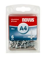 Novus Blindklinknagel A4 X 6mm | Alu SB | 70 stuks - 045-0031 045-0031