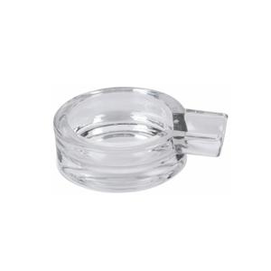 Sigaren asbak - glas - 1 legger - D14.5 cm - sigarenhouder