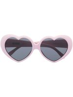 Moschino Eyewear lunettes de soleil à monture cœur - Rose - thumbnail