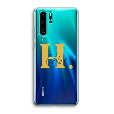Amber Script: Huawei P30 Pro Transparant Hoesje