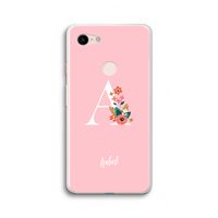 Pink Bouquet: Google Pixel 3 XL Transparant Hoesje