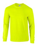 Gildan G2400 Ultra Cotton™ Long Sleeve T-Shirt - Safety Green - XXL