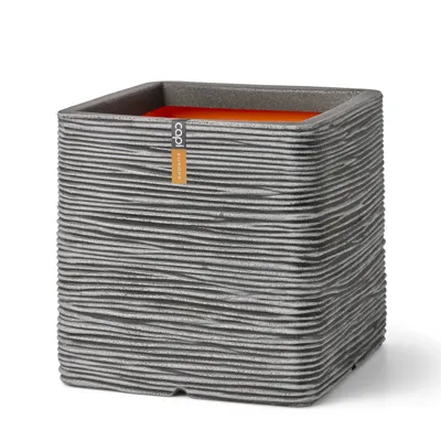 Pot vierkant rib nl l50b50h50 antraciet