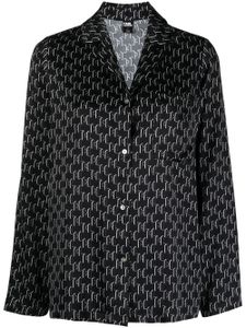 Karl Lagerfeld pyjama à motif monogrammé - Noir