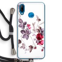 Mooie bloemen: Huawei P20 Lite Transparant Hoesje met koord