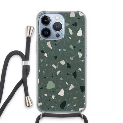 Terrazzo N°19: iPhone 13 Pro Transparant Hoesje met koord