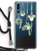 Hang In There: Huawei P20 Pro Transparant Hoesje met koord