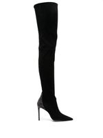 Stuart Weitzman cuissardes Ultrastuart Royale 100 mm en daim - Noir