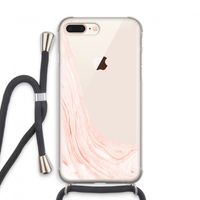 Peach bath: iPhone 7 PLUS Transparant Hoesje met koord
