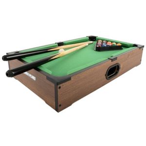 Toyrific poolbiljarttafel 27 inch bruin 20-delig