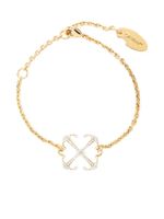 Off-White bracelet serti de cristaux à motif Arrows - Or - thumbnail