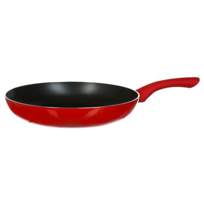 Koekenpan - Alle kookplaten geschikt - rood/zwart - dia 26 cm