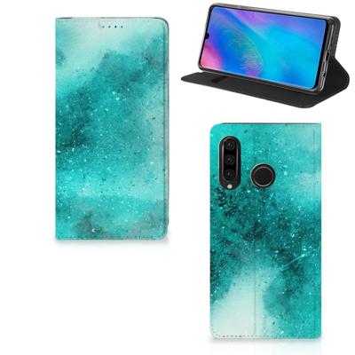 Bookcase Huawei P30 Lite New Edition Painting Blue Bookcase Huawei P30 Lite New Edition Painting Blue