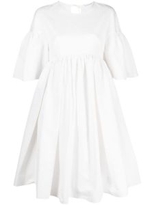 Cecilie Bahnsen robe courte à détail de nœud - Blanc