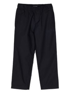 Emporio Armani Kids pantalon à taille élastiquée - Bleu