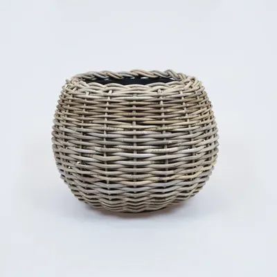 Drypot tina rotan d45h34cm bruin