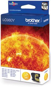 Brother inktcartridge, 260 pagina&apos;s, OEM LC-980Y, geel
