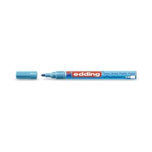 Viltstift edding 751 lakmarker rond metallic blauw 1-2mm