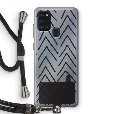 Marrakech Arrows: Samsung Galaxy A21s Transparant Hoesje met koord