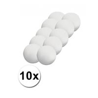 Piepschuim bol/bal - 10x - wit - D5 cm - styropor - hobby figuren - DIY - knutselen