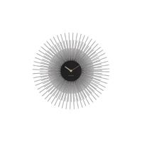 Wandklok Pioen Zwart